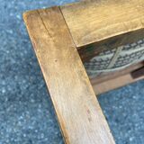 Tabouret style Louis XVI.tapisserie vintage