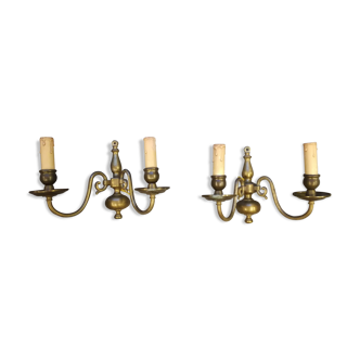 Old bronze sconces 2 lights