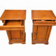 Pair of vintage bedside tables in solid cherry wood – Louis-Philippe style