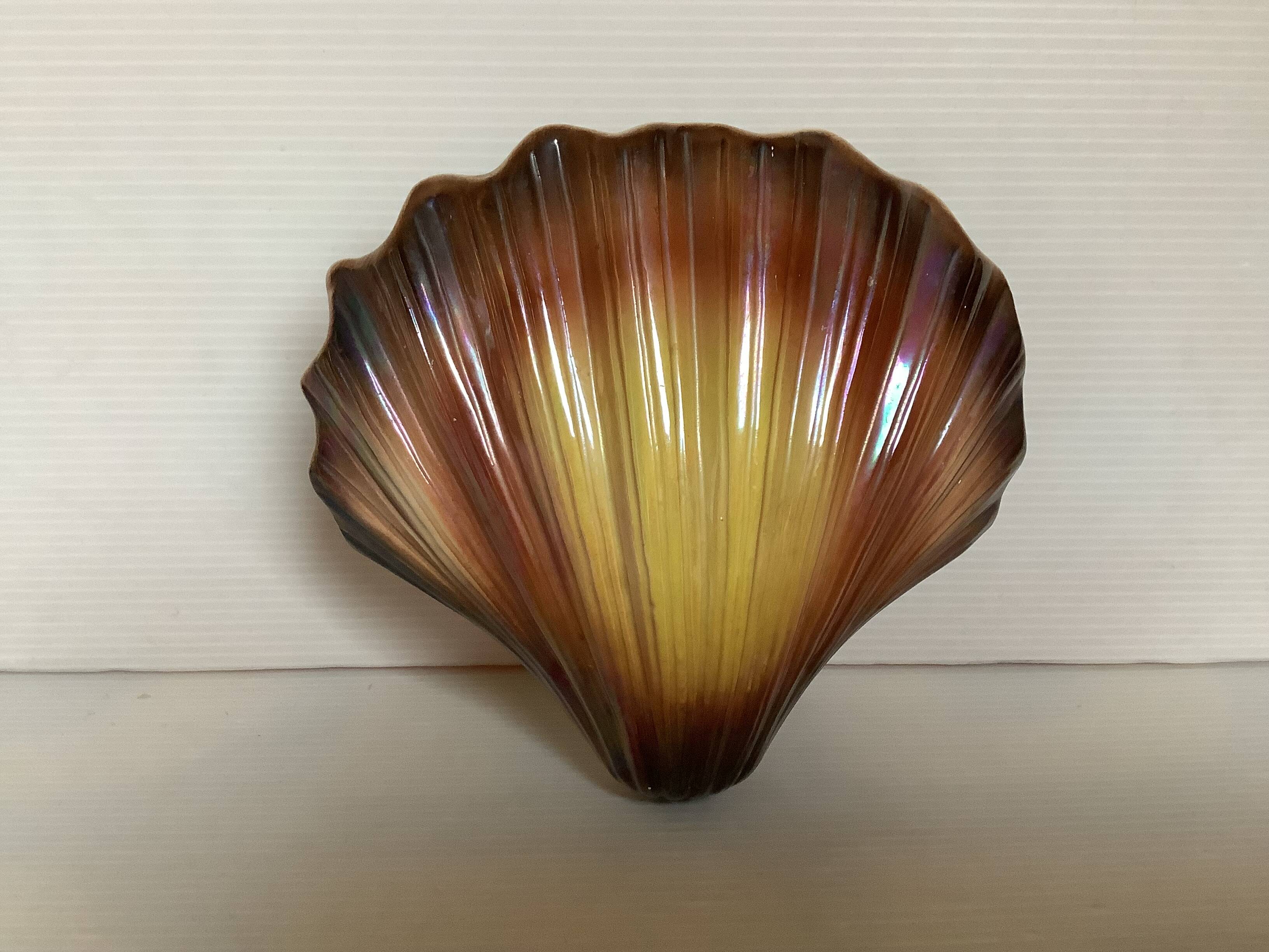 Scallop shell flower vase