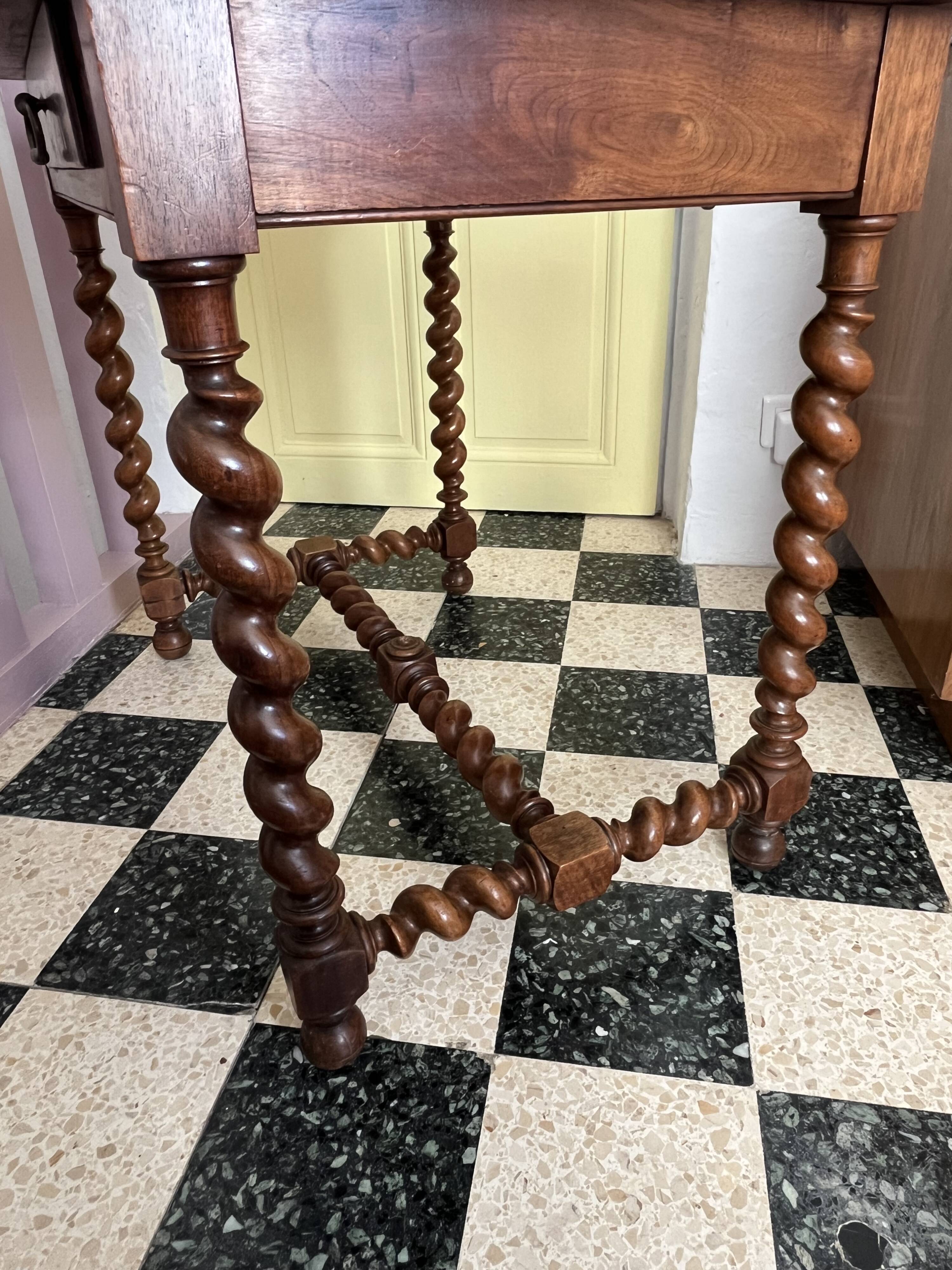 Louis XIII style walnut desk