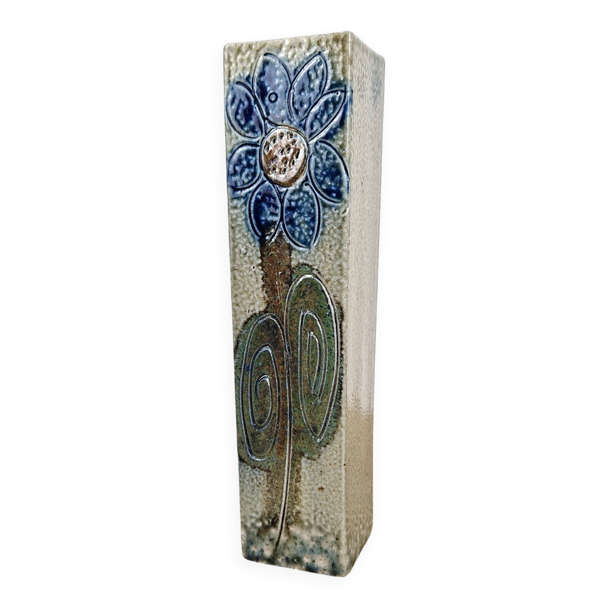 Vase signed Jean Claude Momange design 20th century