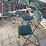 Set of 4 folding chairs DMA industry TBE and numbered