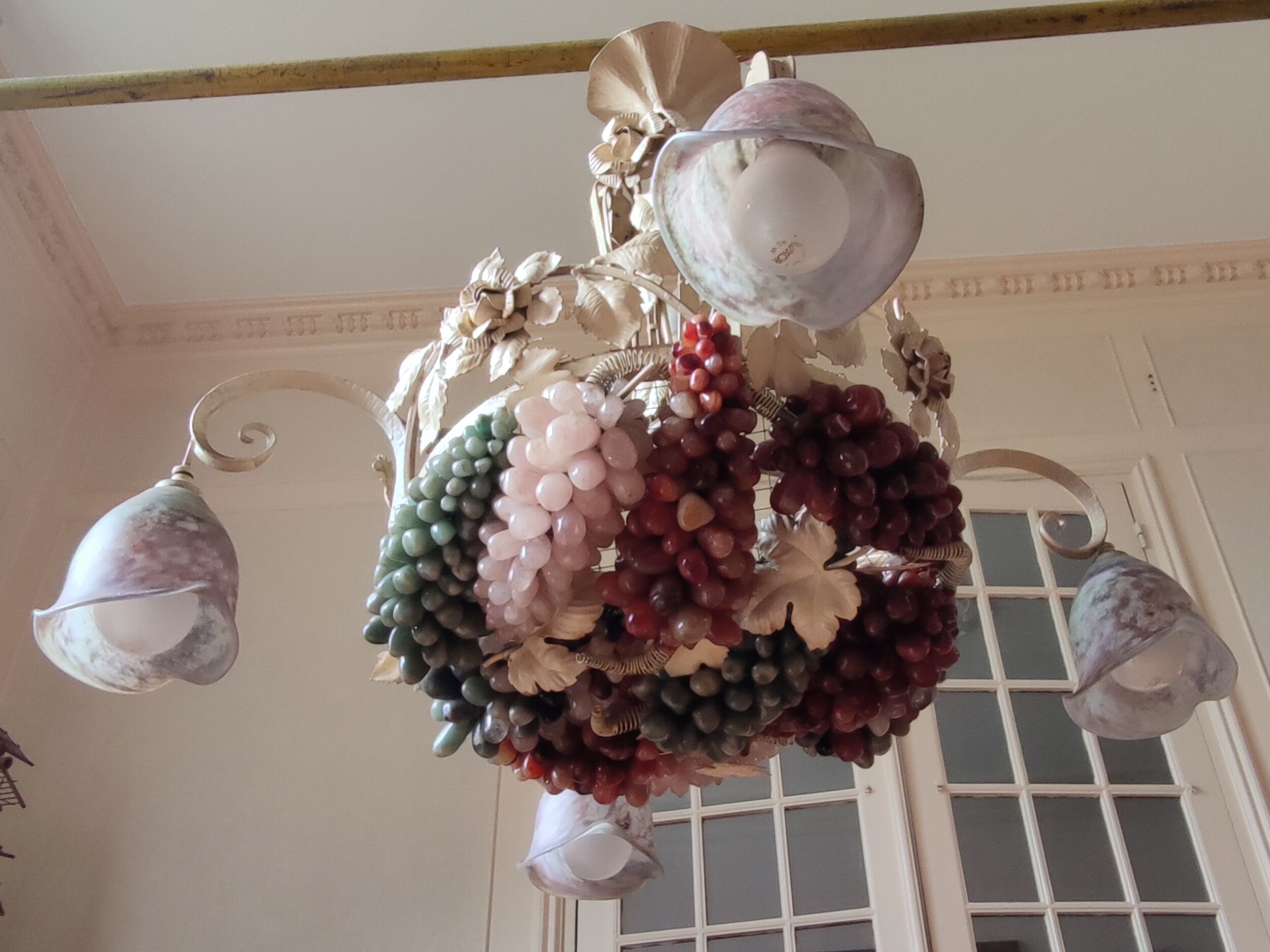 Chandelier Murano bunches of grapes