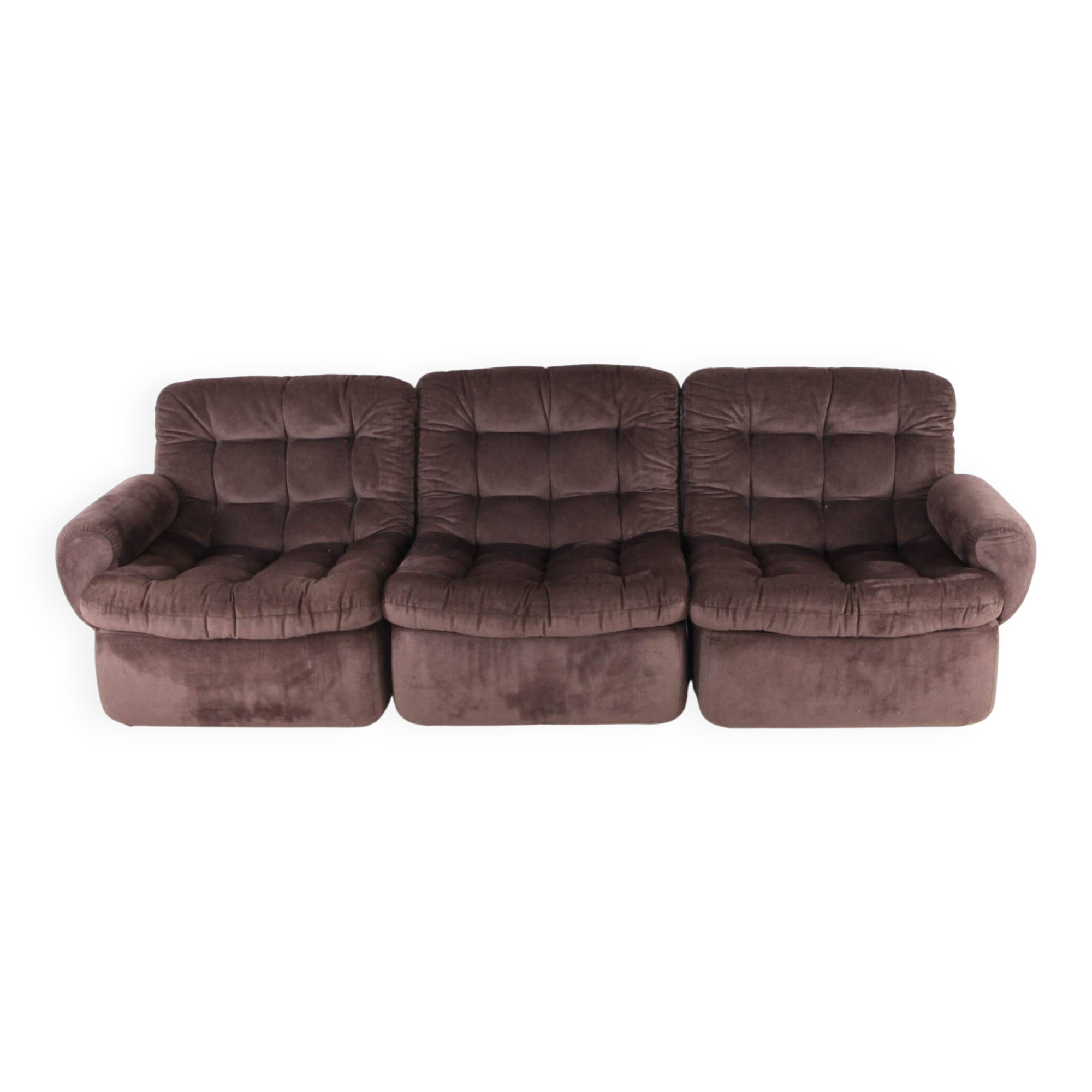 Modular fabric sofa