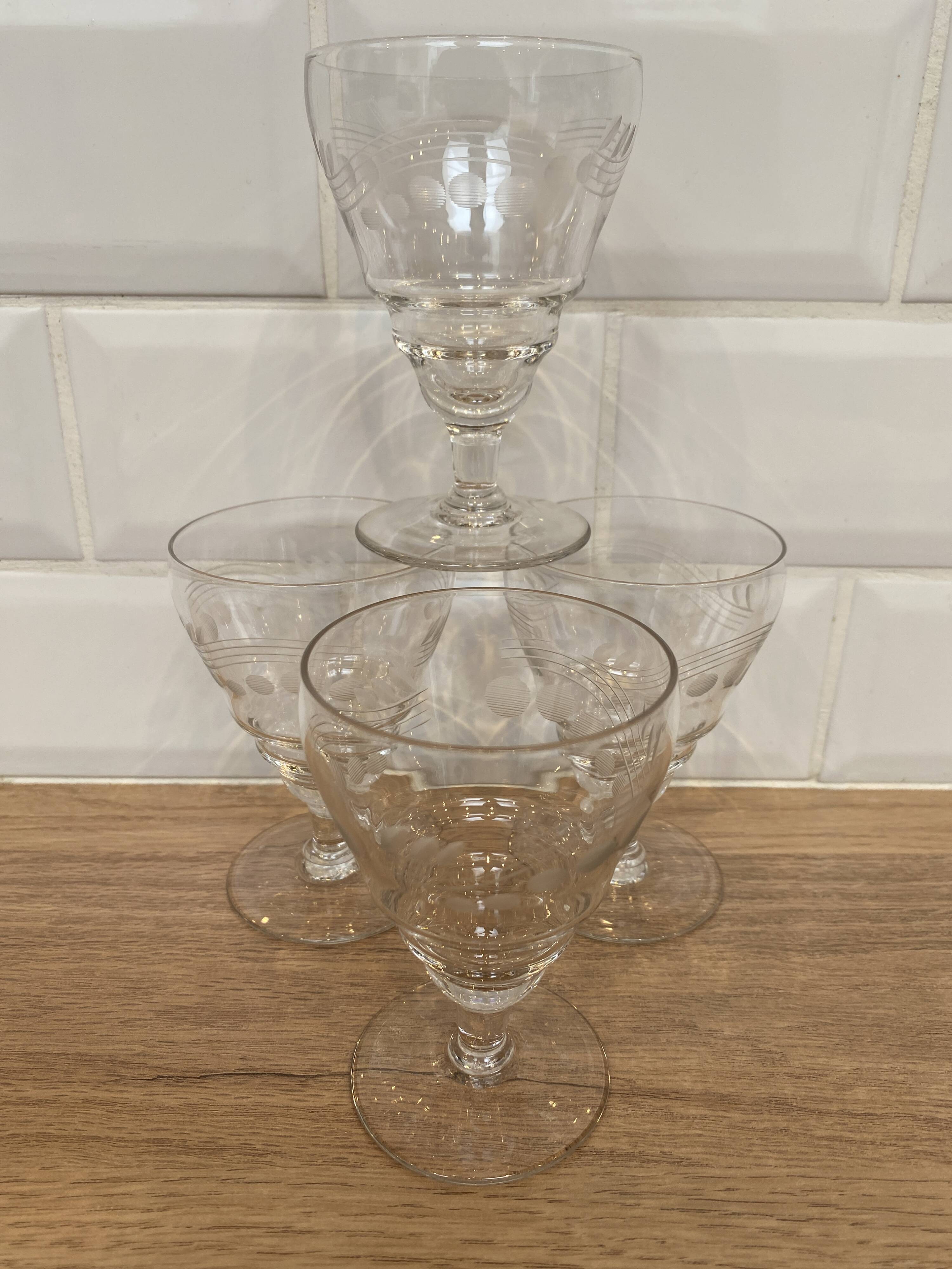 Lot De 4 Verres à Vin Sans Pied 532 Ml – Flûtes Élégantes Pour Champagne Et Vin
