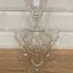 Set of 4 wine glasses on short stem