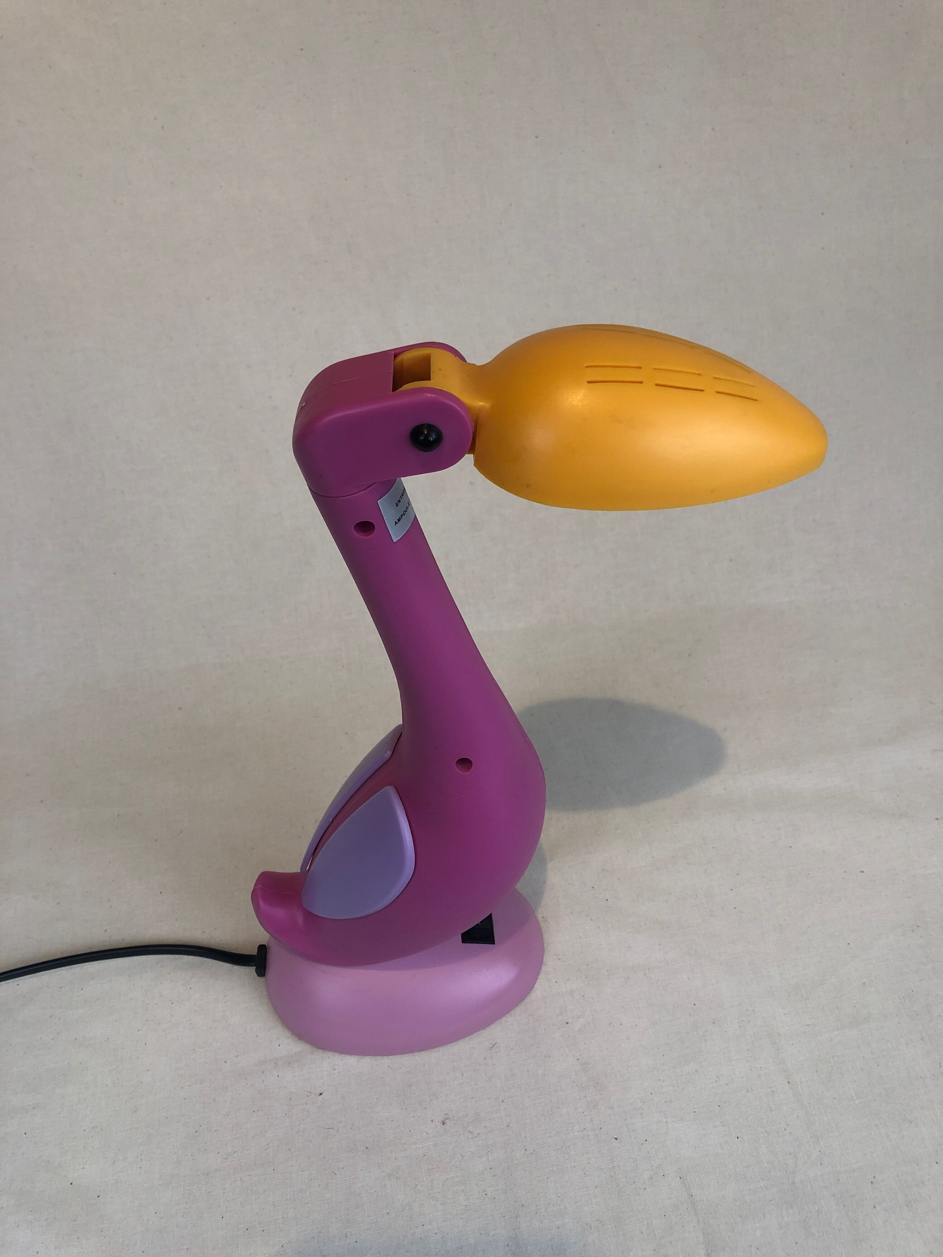Vintage toucan / flamingo lamp