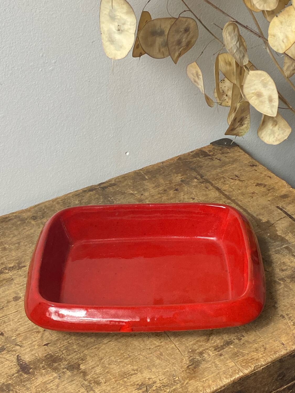 Glazed ceramic dish