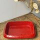 Glazed ceramic dish