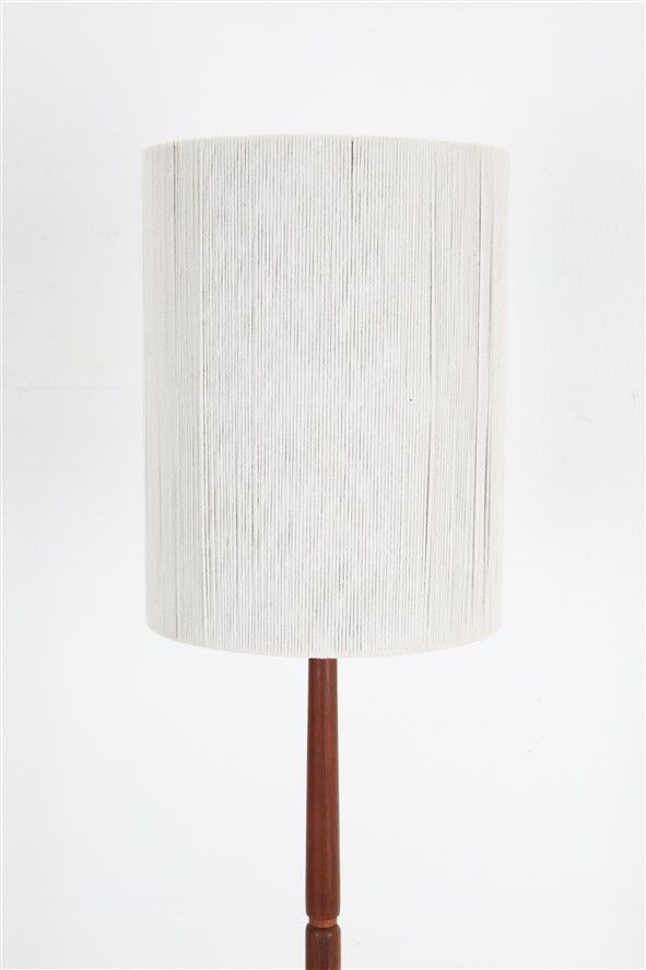Mid-century teak floor lamp / Danish modern design / 1960s