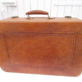Vintage leather suitcase