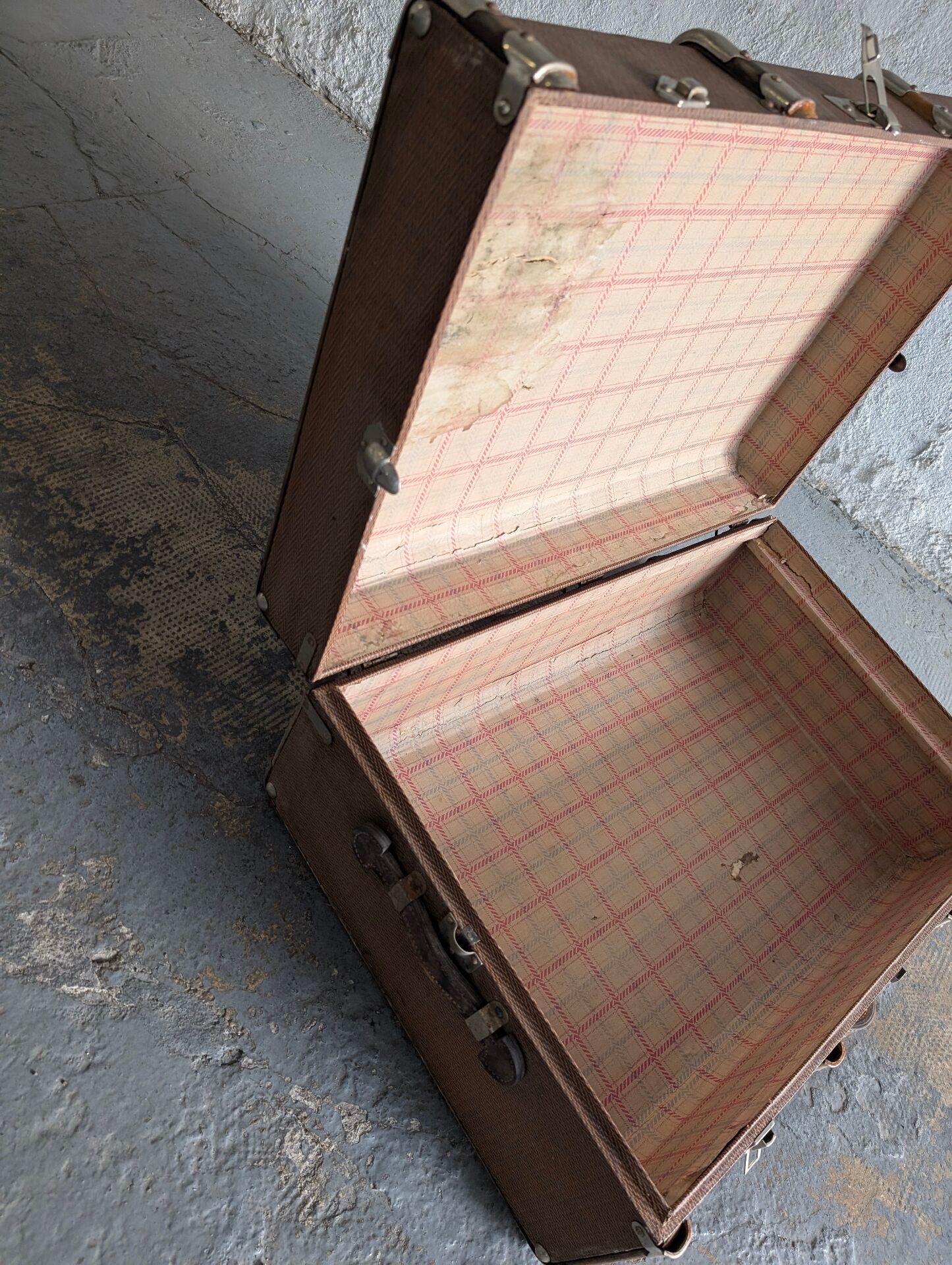 Antique travel trunk