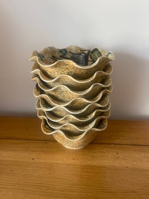 Fruit salad service by Vallauris