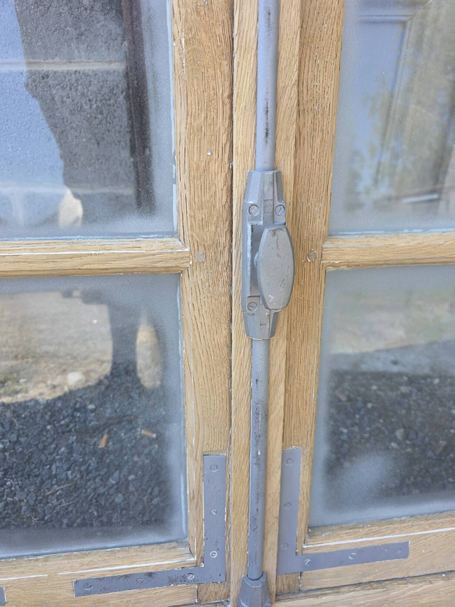 Old window in solid oak