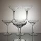 6 Val Saint Lambert crystal champagne glasses, Nestor model