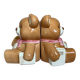 Pair of brown bear bookends