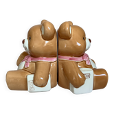 Paire de serre livres ours bruns