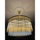 Murano Glass Chandelier with Clear Triedo Glass Italian Pure Art
