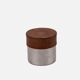 Vintage pot in stainless steel and leather Grasoli