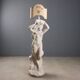 Antique floor lamp statue of a Nereid in concrete, 20th century.
