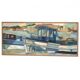 Original  Swedish Oil on Canvas – “Boats” by Kjell Lindberg – Vintage