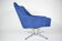 Vintage Cord armchair Shell, Deutsche Democratic Republic, DDR, 1960s, Blue