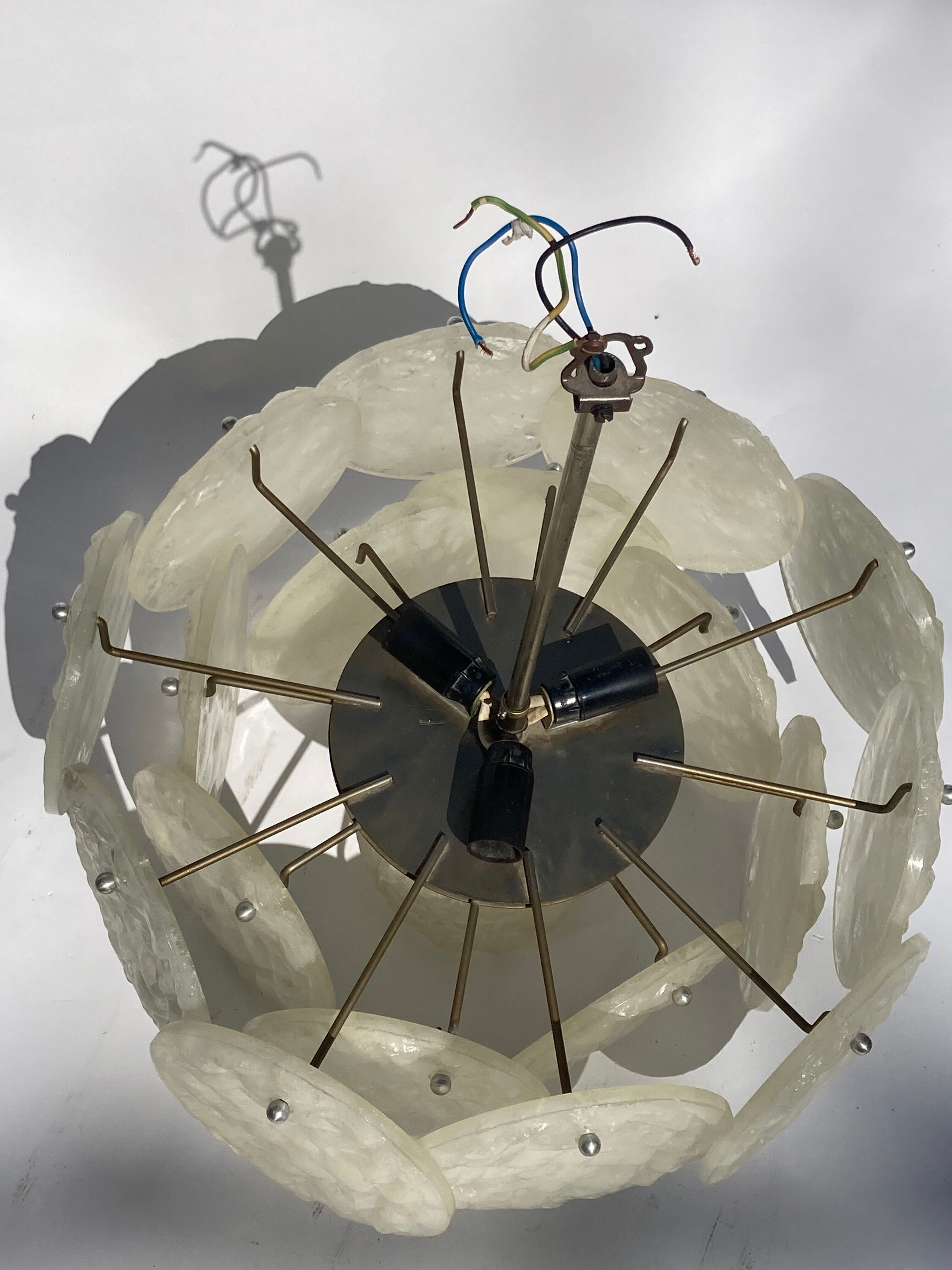 Kalmar Ice glass chandelier from Austria