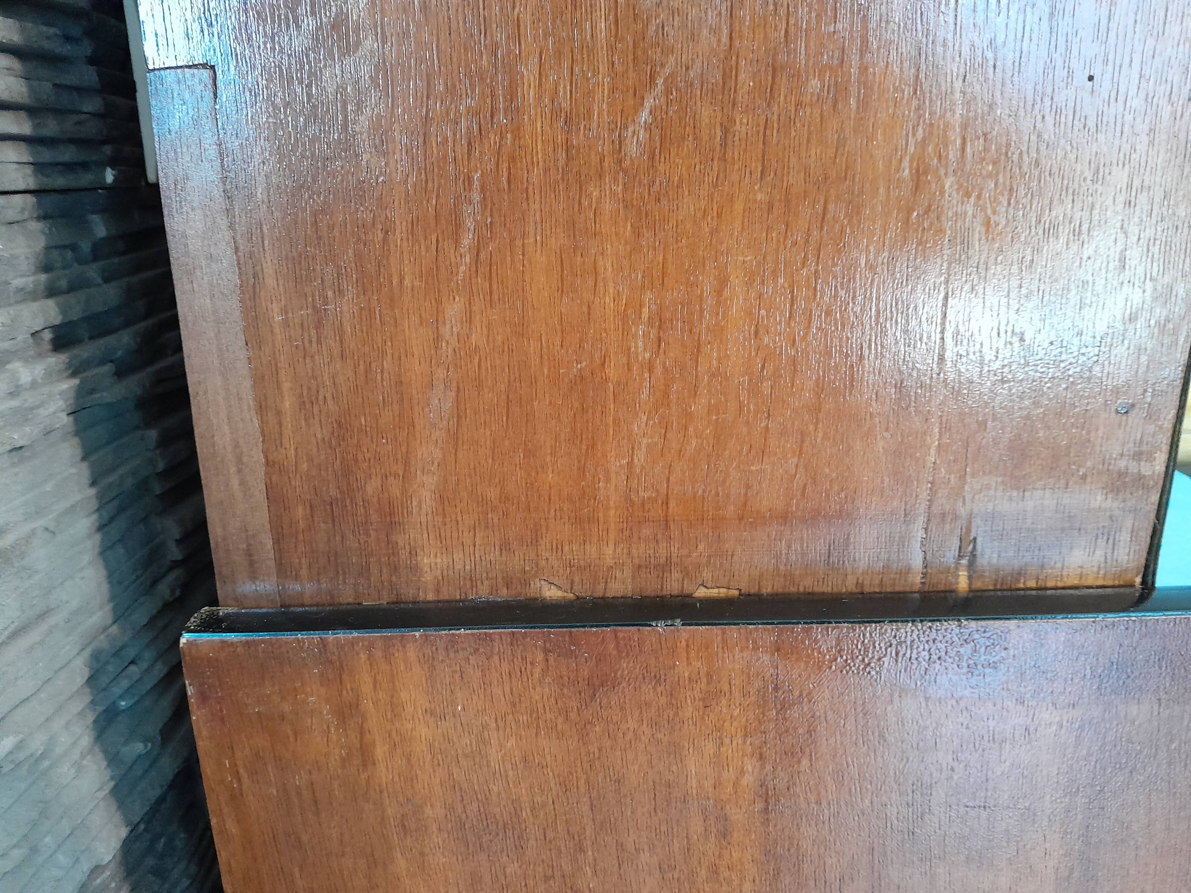 Kitchen sideboard in formica and vintage blue wood