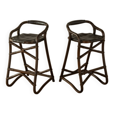 Tabourets de bar des années 1970, Horsnæs Design