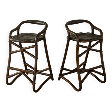 Tabourets de bar des années 1970, Horsnæs Design