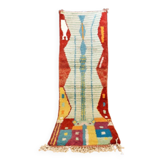 Tapis berbère marocain couloir Boujaad 280 x 84 cm Neuf