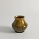 Scandinavian Modern Black and Olive Glazed Ceramic Vase Nittsjö Keramik, 1960s