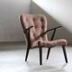 Vintage mid-century lounge chair Danish style of Arctander or Henry Schubell