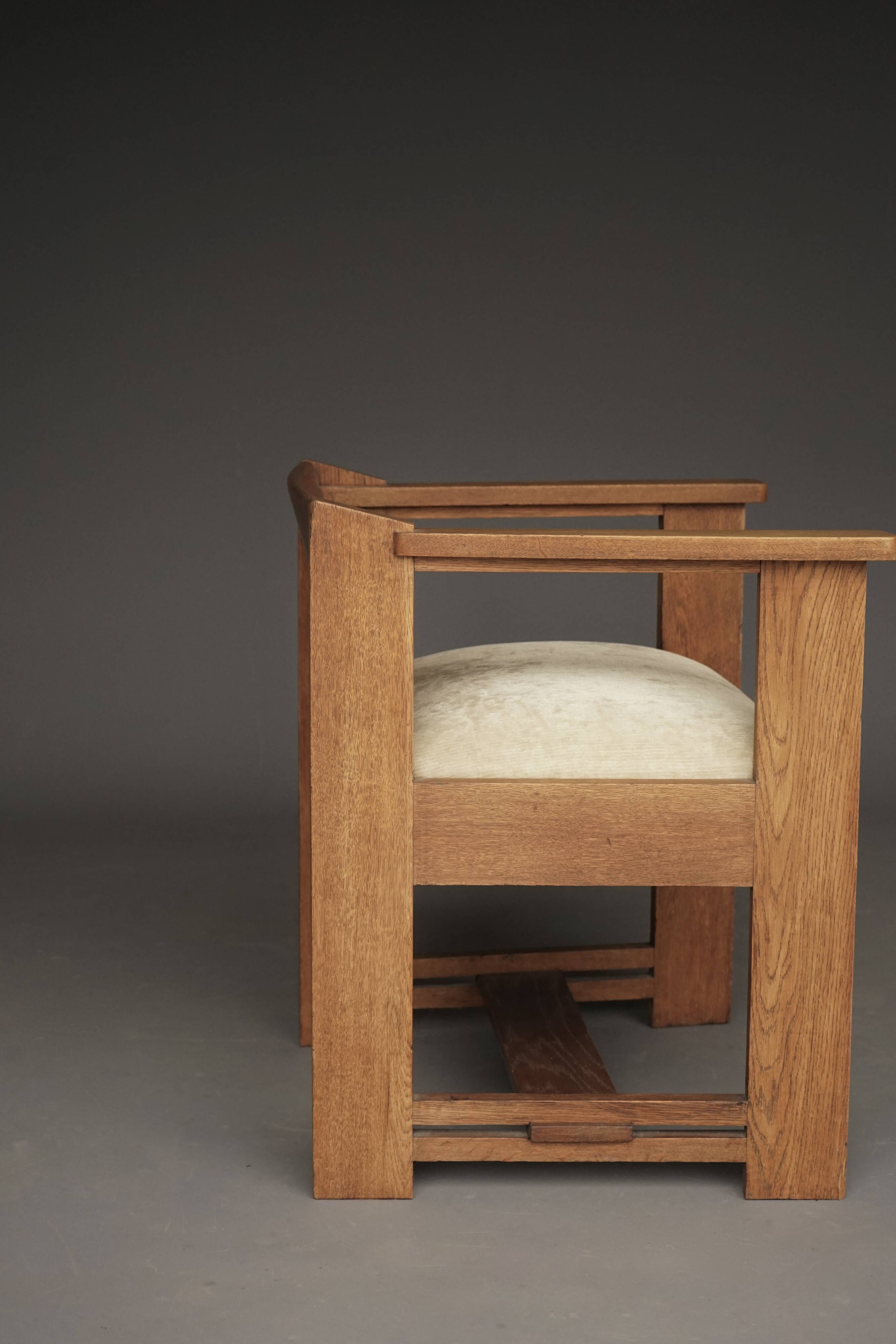 Modernist Hague School Armchair attributed to Frits Spanjaard, 1920s