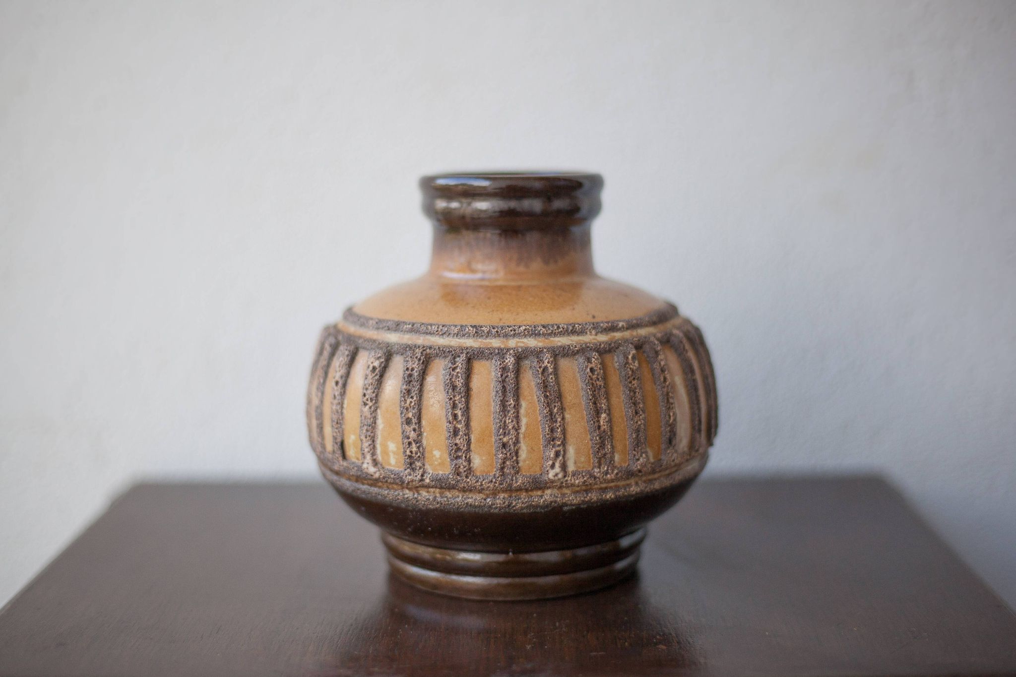 Strehla 1421 ceramic vase, vintage vase, fat lava vase, collection, interior decoration, 60's