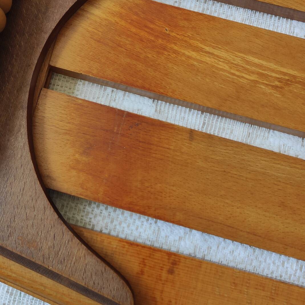 Art deco wooden tray