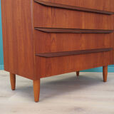 Teak chest of drawers, Danish design, 1970s, made in Denmark