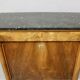 Empire secretary desk in walnut with black marble top