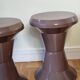 Pair of diabolo stools Giganplast, Italy, Space age