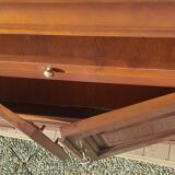 Tv cabinet 2 doors and 1 niche with Pull, in Cherry Solid Louis Philippe style.