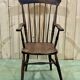Fauteuil anglais en orme de la fin du XIXème