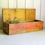 Old wooden ammunition box