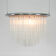 Minimalist handblown glass chandelier, 1970s