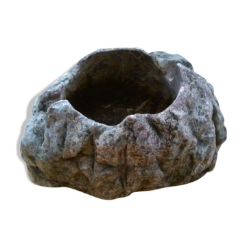 Ashtray in petrified wood