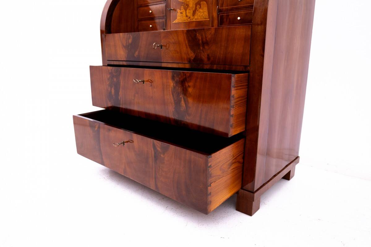 Mahogany secretary, Northern Europe, late 19th century.