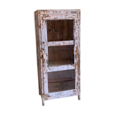 Glass cabinet in old teak