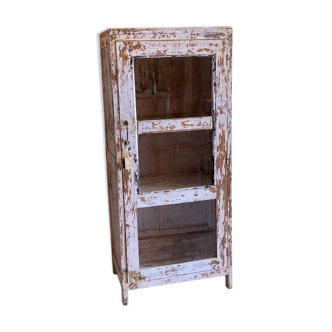 Glass cabinet in old teak