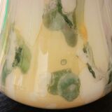 Large vase, blown glass with colored inclusions, Murano design from the 80s