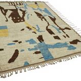 Hand-Knotted Tribal Unique 206 cm x 303 cm Multicolor Wool Carpet